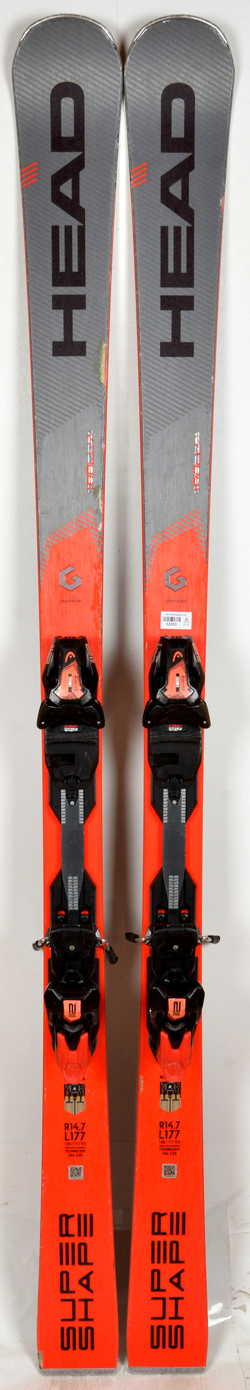 Head i.SUPERSHAPE RALLY MFPR grey - skis d'occasion