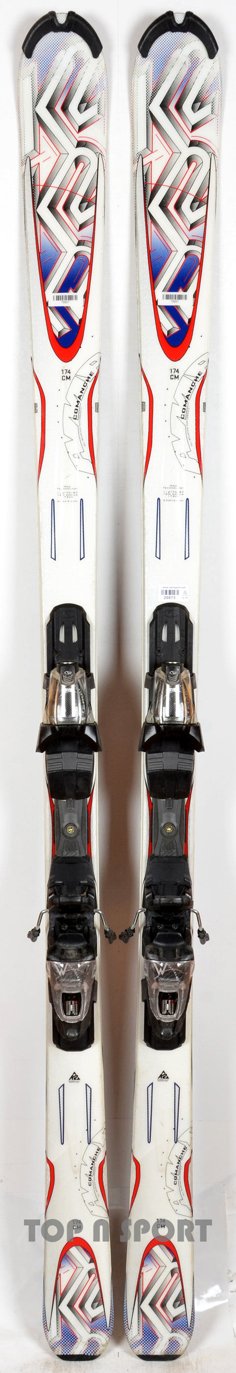 K2 COMANCHE white / blue - skis d'occasion