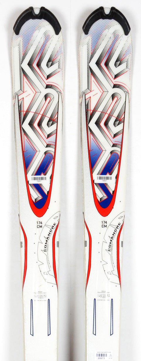 K2 COMANCHE white / blue - skis d'occasion